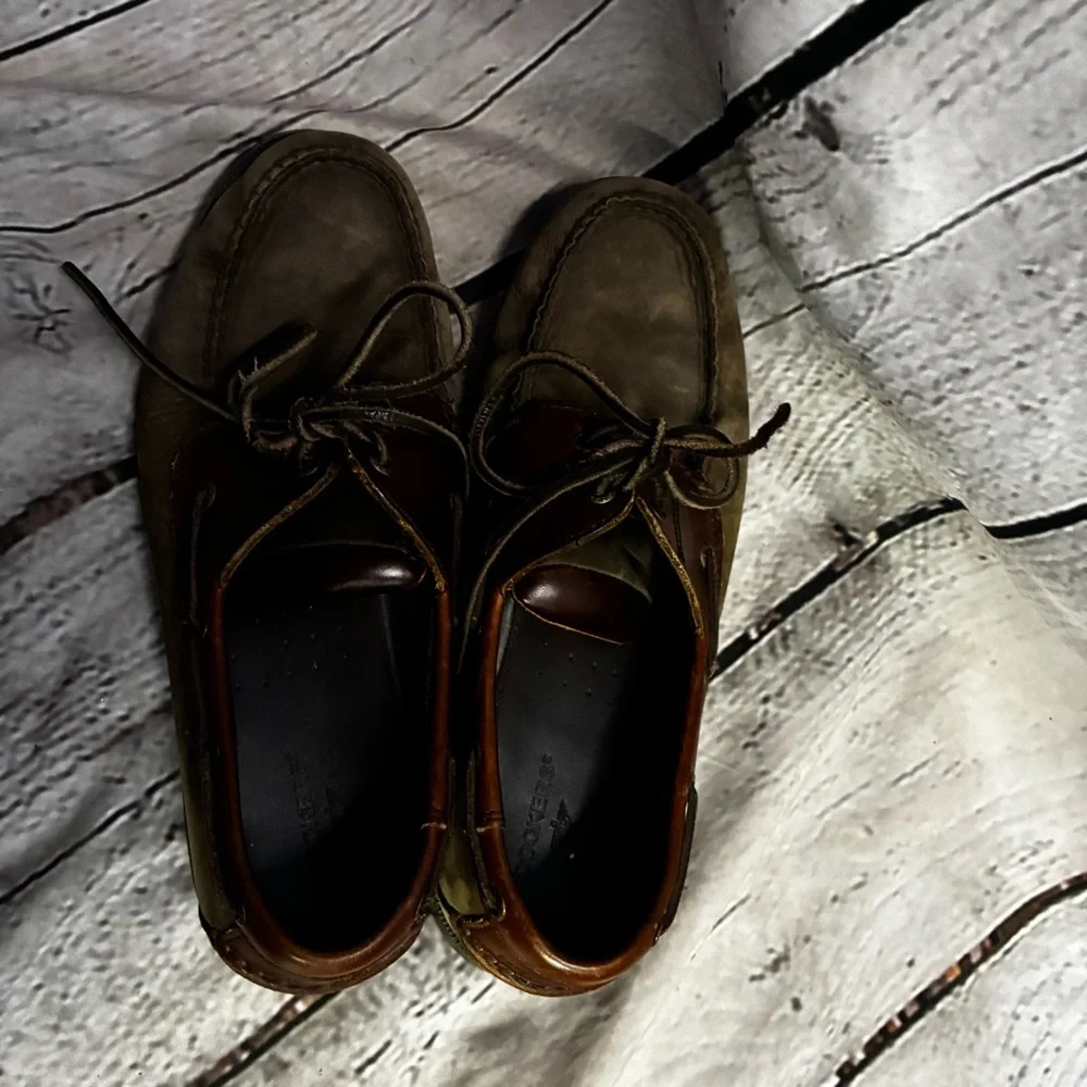 Dockers Castaway Leather Boat Lace‎ Shoes Brown Size 9M 090-1448 Nautical Preppy